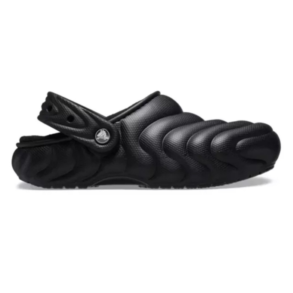Classic lined overpuff clog black